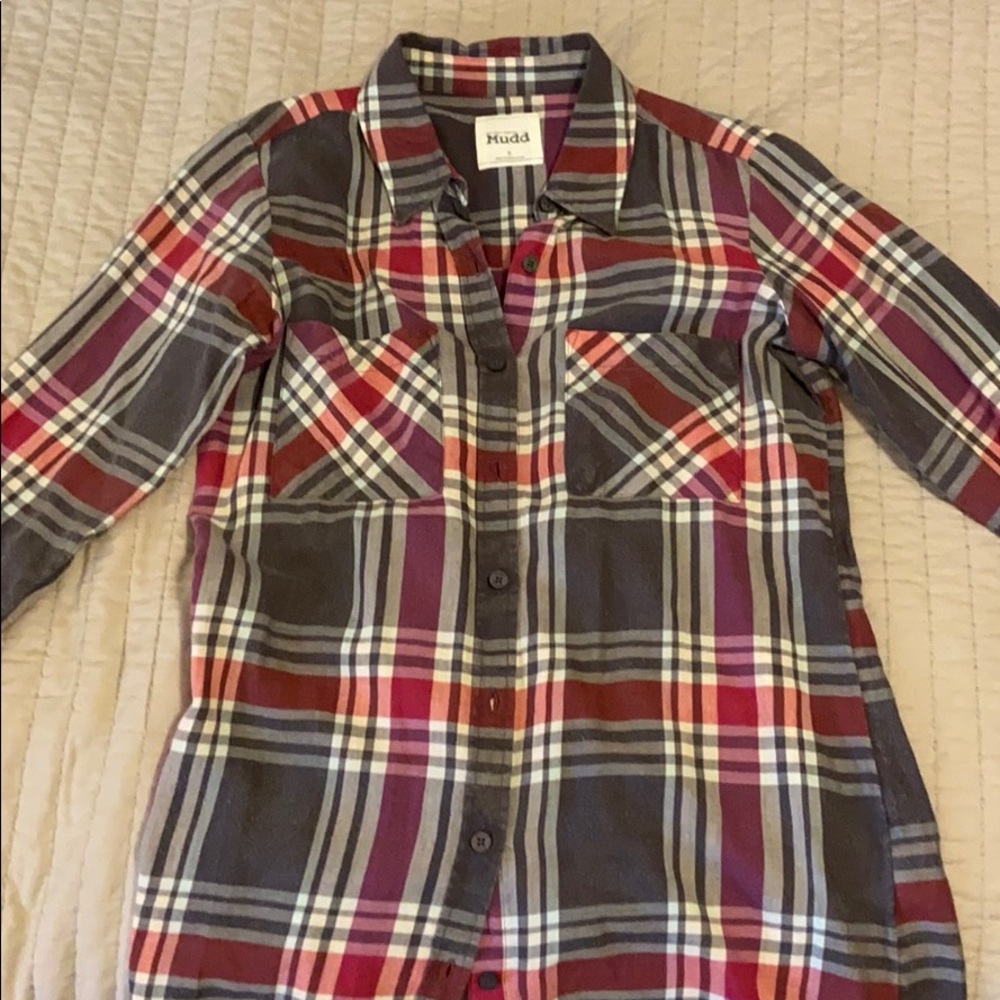 Gray women’s flannel NWT